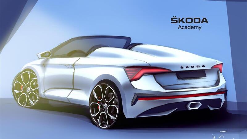 Skoda Scala spider: i primi bozzetti del concept