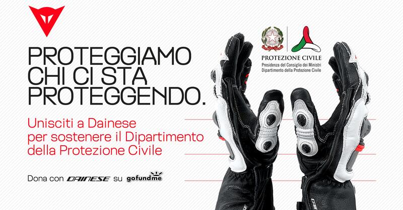 Dainese aiuta la protezione civile contro il COVID-19