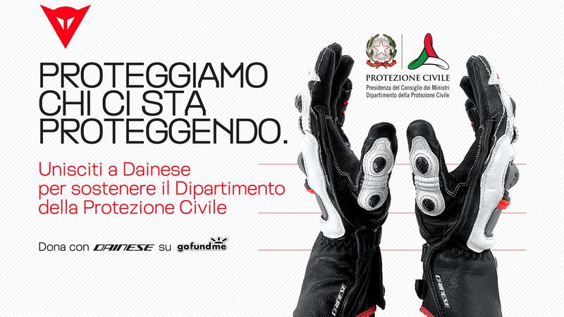 Dainese aiuta la protezione civile contro il COVID-19