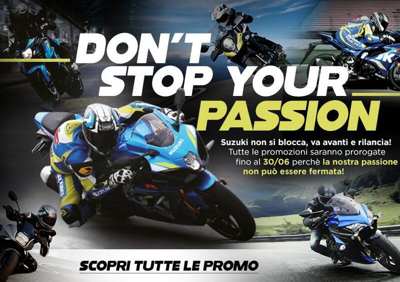 Suzuki: Don&#039;t stop your passion, promozioni fino al 30 giugno