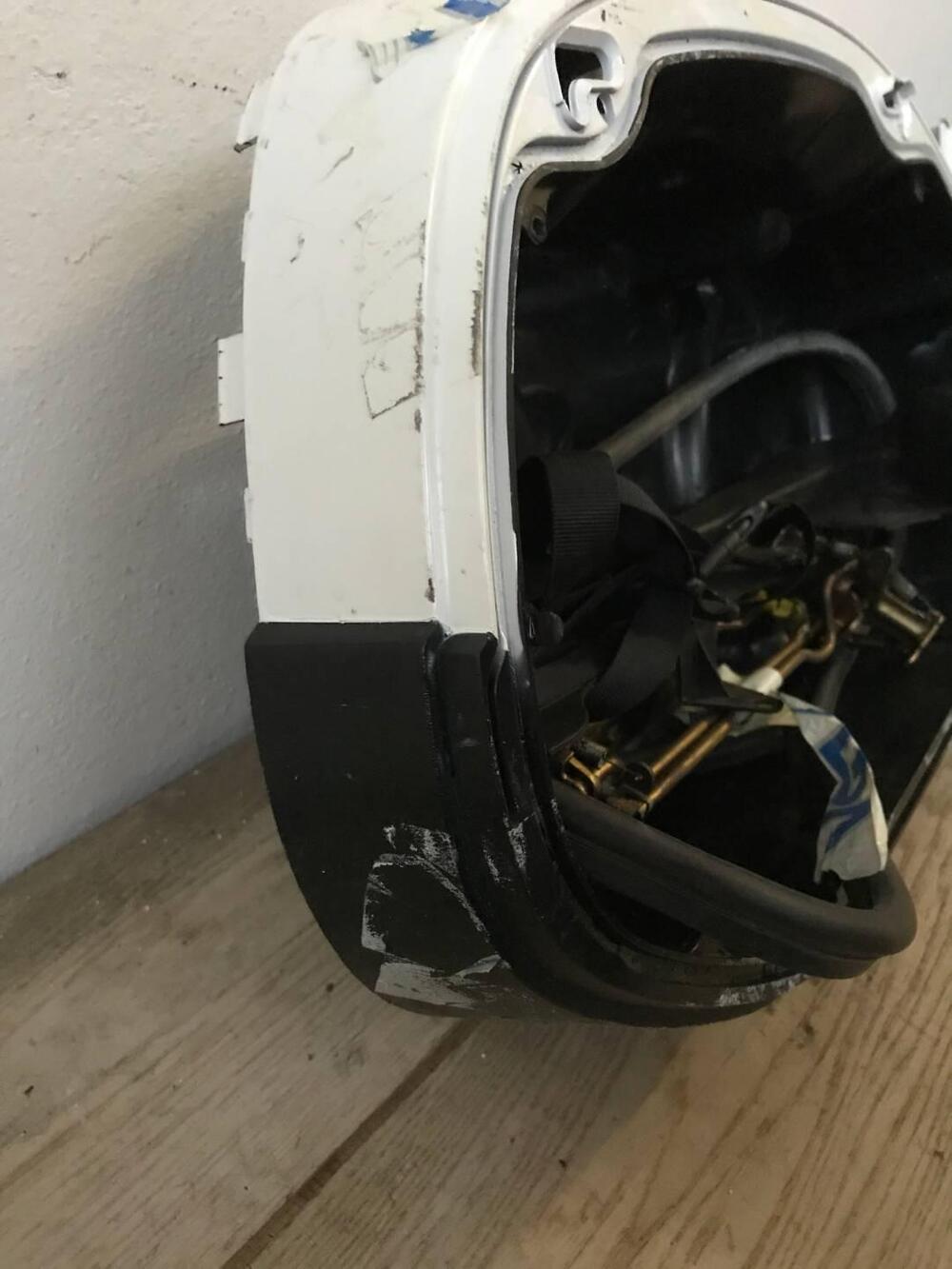 Borsa post dx bianca Honda Deuville 650 2002-2004 (7)