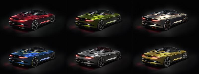 I sei esemplari personalizzati della Bentley Bacalar