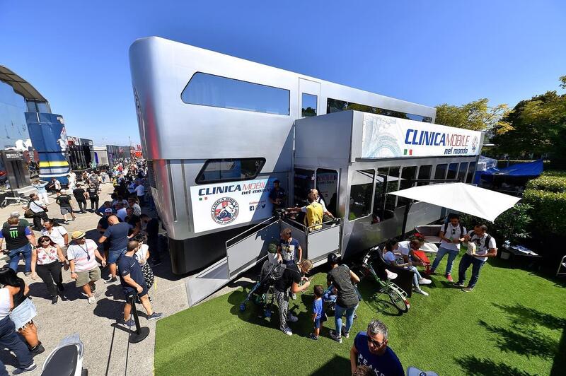 La Clinica Mobile a Misano, in occasione del GP dello scorso anno