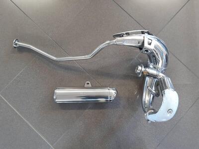 KIT SCARICO ACCIAIO LUCIDATO GILERA DERBI APRILIA