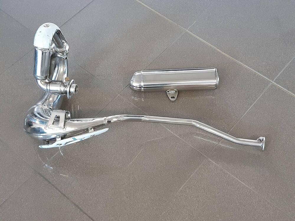 KIT SCARICO ACCIAIO LUCIDATO GILERA DERBI APRILIA (4)