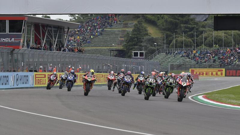 SBK, nuovo calendario: annullato il round di Imola