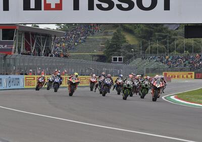 SBK, nuovo calendario: annullato il round di Imola