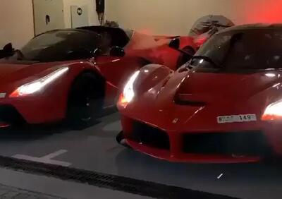 Il suono della RICCHEZZA: LaFerrari e LaFerrari Aperta lasciano il garage...