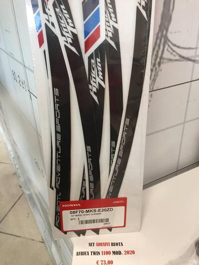 adesivi ruota Africa Twin 1100 Honda