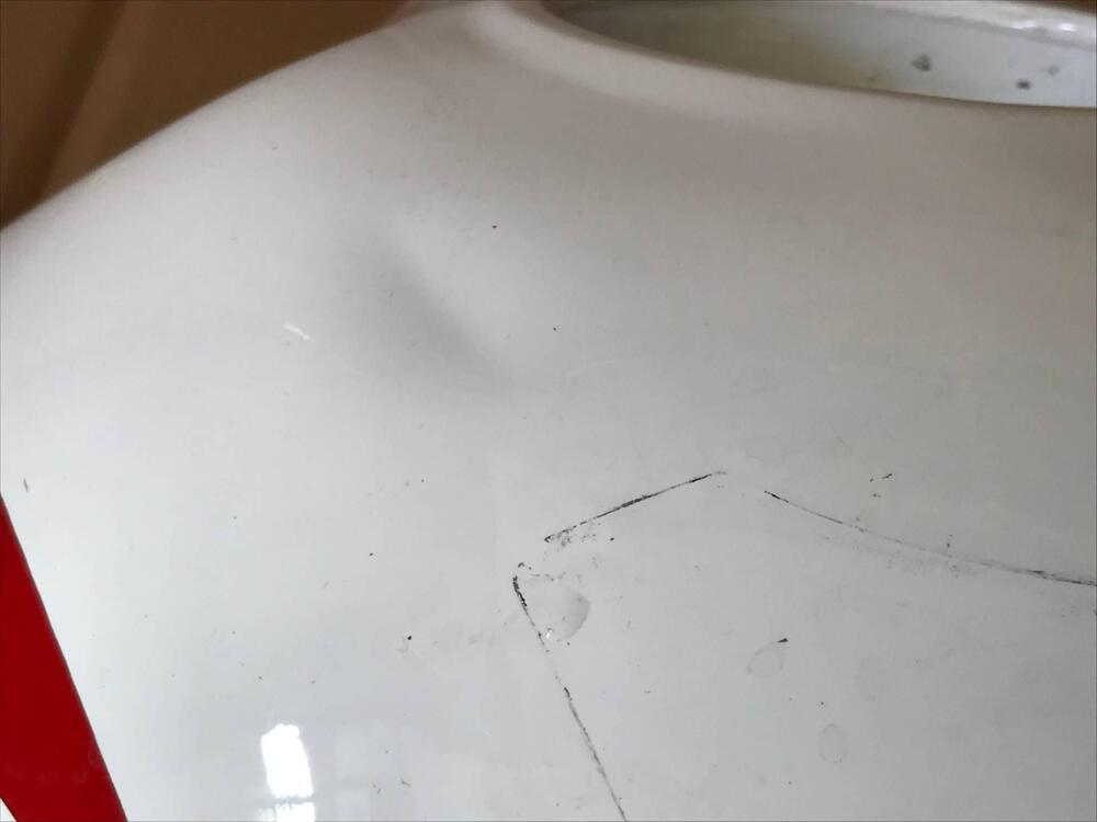 Serbatoio Honda Deuville 2004 bianco SL (6)