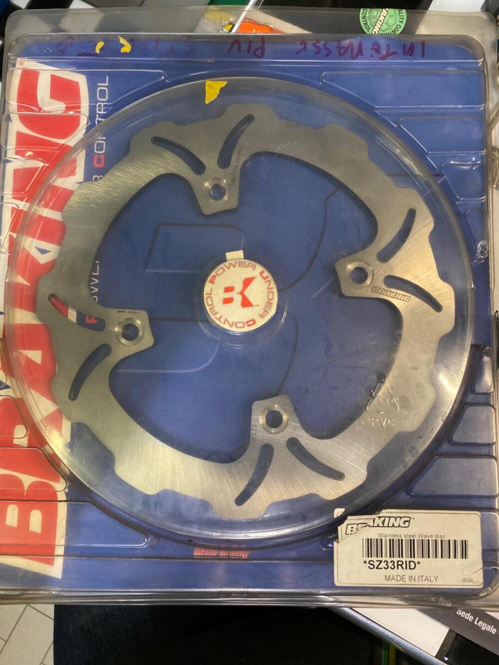 Disco post BRAKING cod.SZ33RID