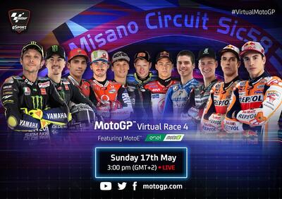 MotoGP. Alex Marquez vince la Virtual Race 4 a Misano. Valentino Rossi terzo - Rivedi la nostra cronaca-commento