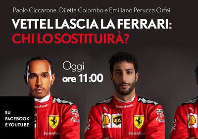 F1, Vettel lascia la Ferrari. E ora che succede? Ne parliamo in diretta
