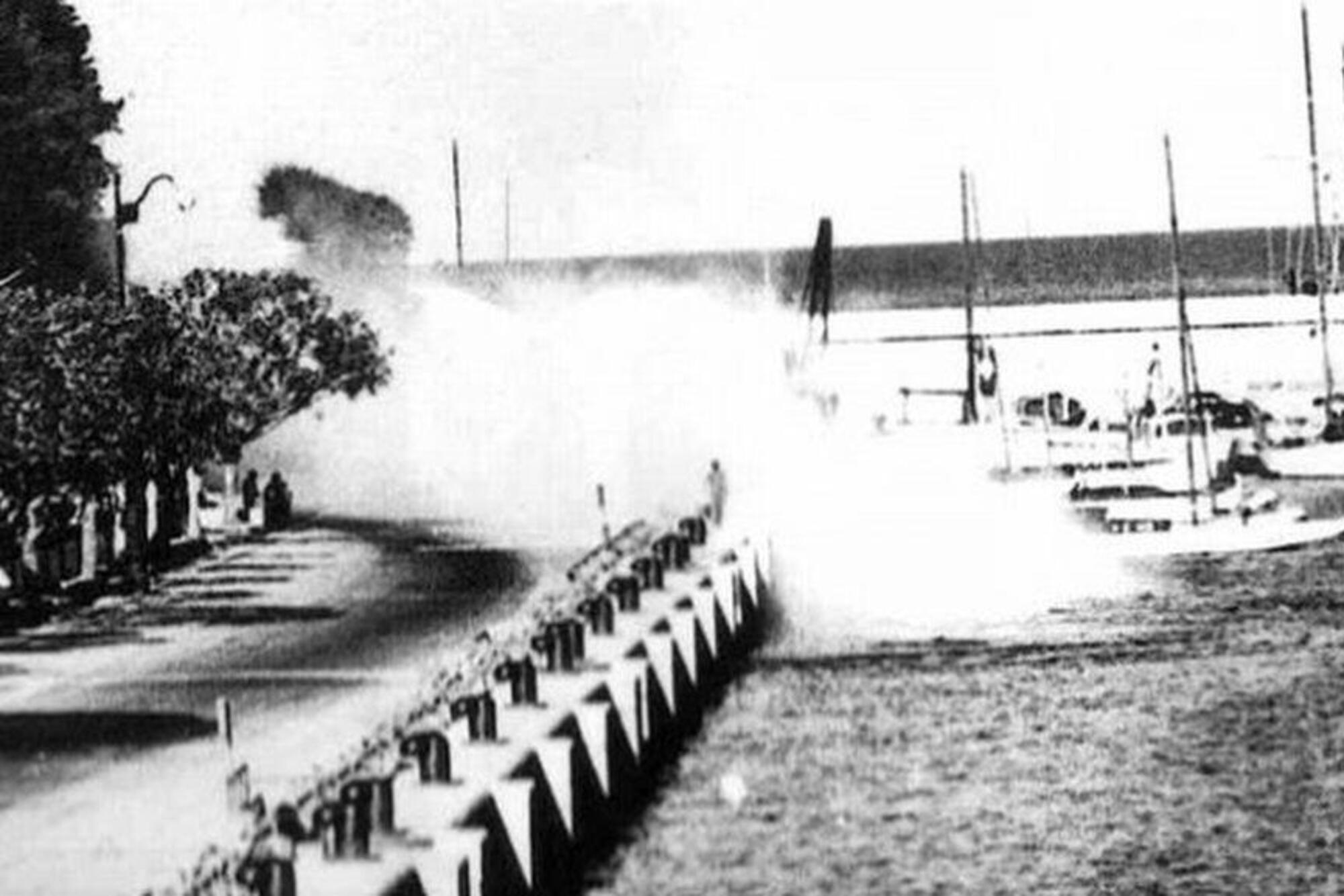 Alberto Ascari incidente Monaco 1955