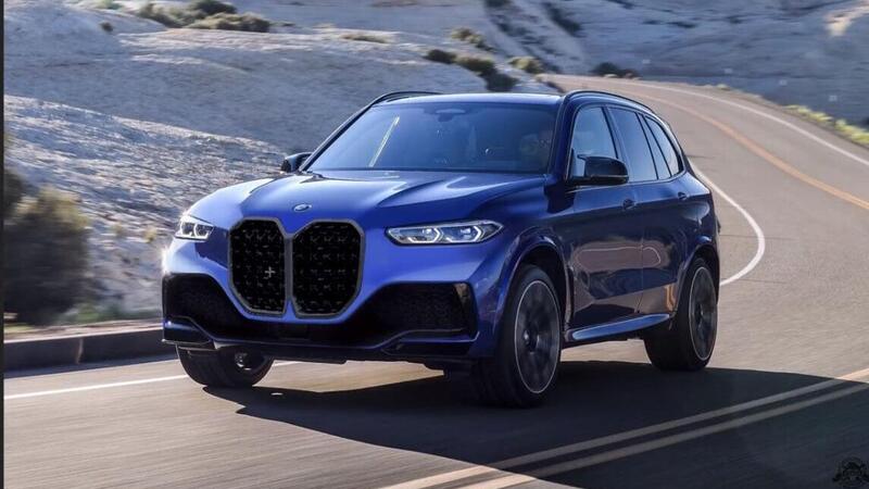 BMW X5, doppio rene enorme anche per il SUV? Un rendering la immagina cos&igrave;