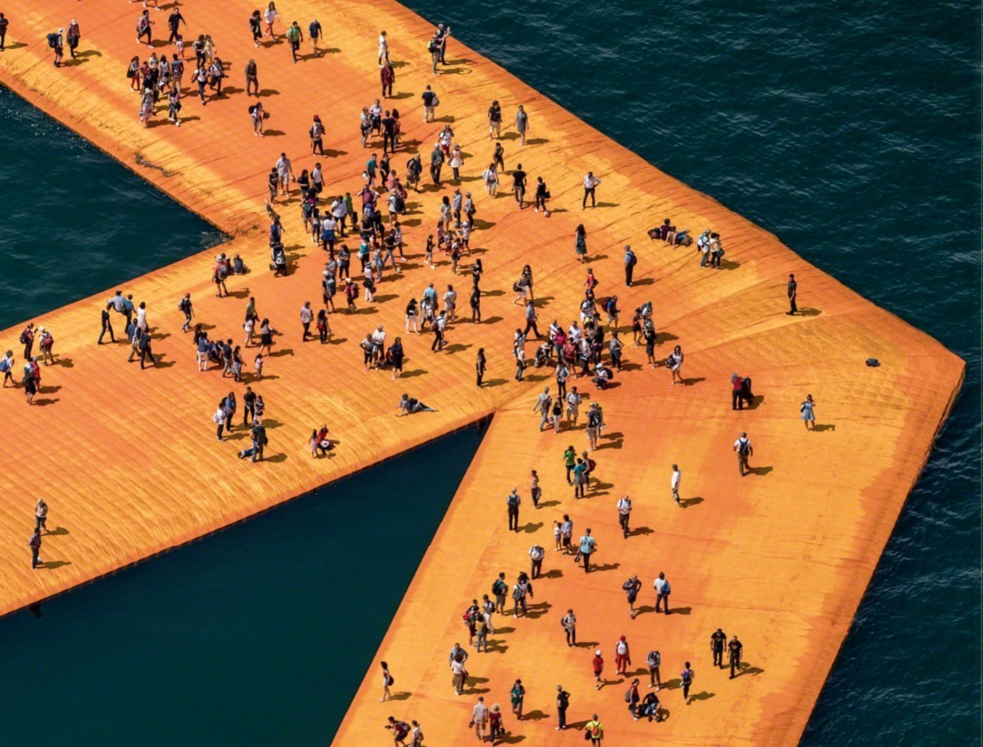 The Floating Piers, Lago d&#039;Iseo, 2014-16
