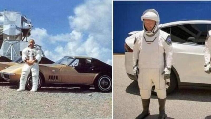 Corvette sta a Tesla come Apollo sta a Crew Dragon: il cambiamento nelle auto degli astronauti