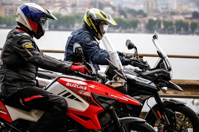 Suzuki V-Strom 1050XT vs Triumph Tiger 900 GT Pro: sfida 2020 tra maxi col 19&quot;