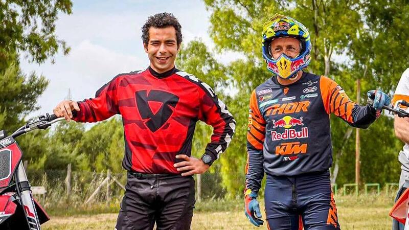 Danilo Petrucci e Tony Cairoli, una giornata di Motocross