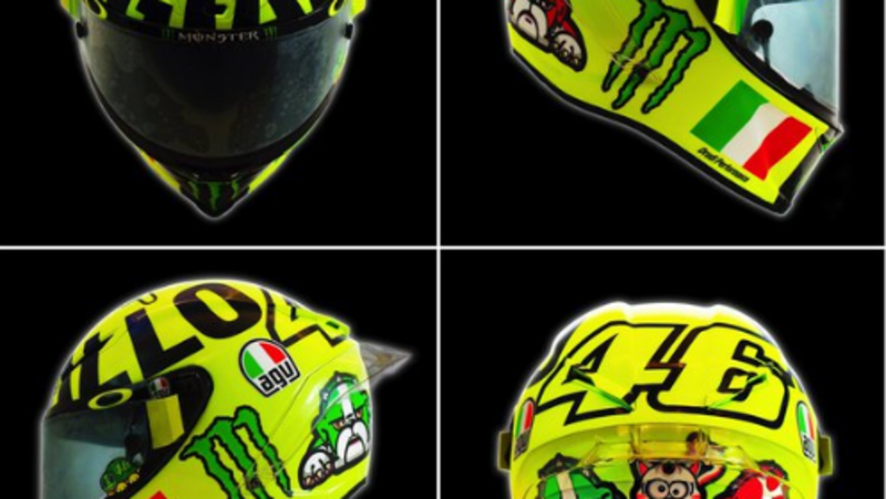 MotoGP. Il Casco di Rossi edizione speciale Mugello 2016