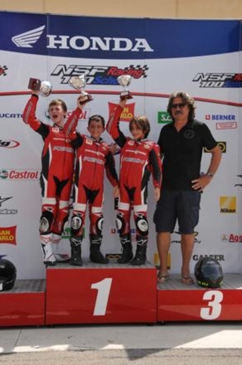 NSF100 Racing School. Caldo torrido, ma sangue sempre freddo per i piloti Honda