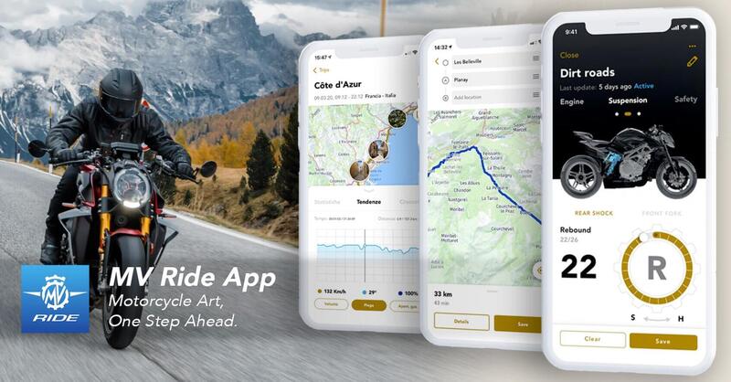  MV Agusta entra nel mondo dei servizi digitali con la MV Ride App 