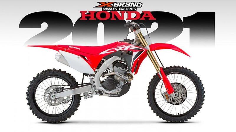 Honda gamma CRF 2021 motocross. Prime foto