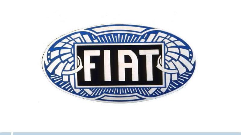 Marchio e nome di una Casa automobilistica, FIAT [da lusso inciso a minimalismo]