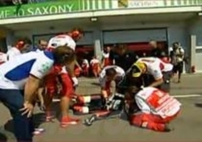 Pasini: incidente in pitlane al Sachsenring!