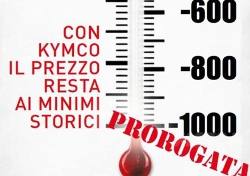 Promozioni. Kymco proroga &quot;Gi&ugrave; senza freni&quot;