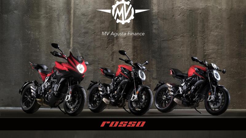 MV Agusta: la gamma &ldquo;Rosso&rdquo; da 99 euro al mese