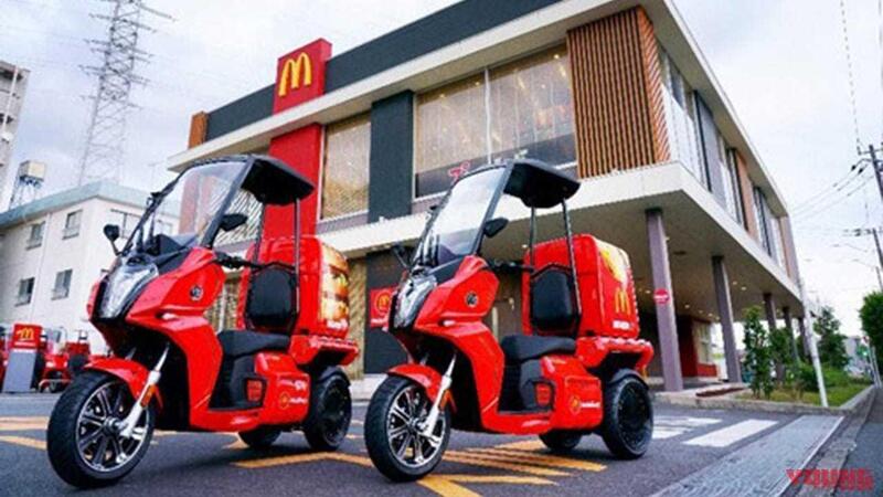 Mc Donald&#039;s Giappone. Il delivery &egrave; elettrico e su 3 ruote