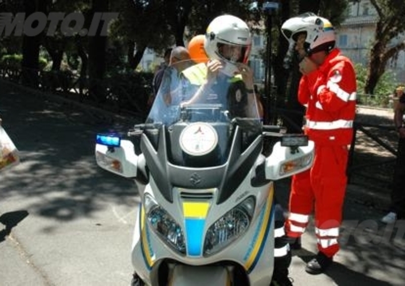 Suzuki Burgman 650, il primo &quot;scooter-ambulanza&quot;