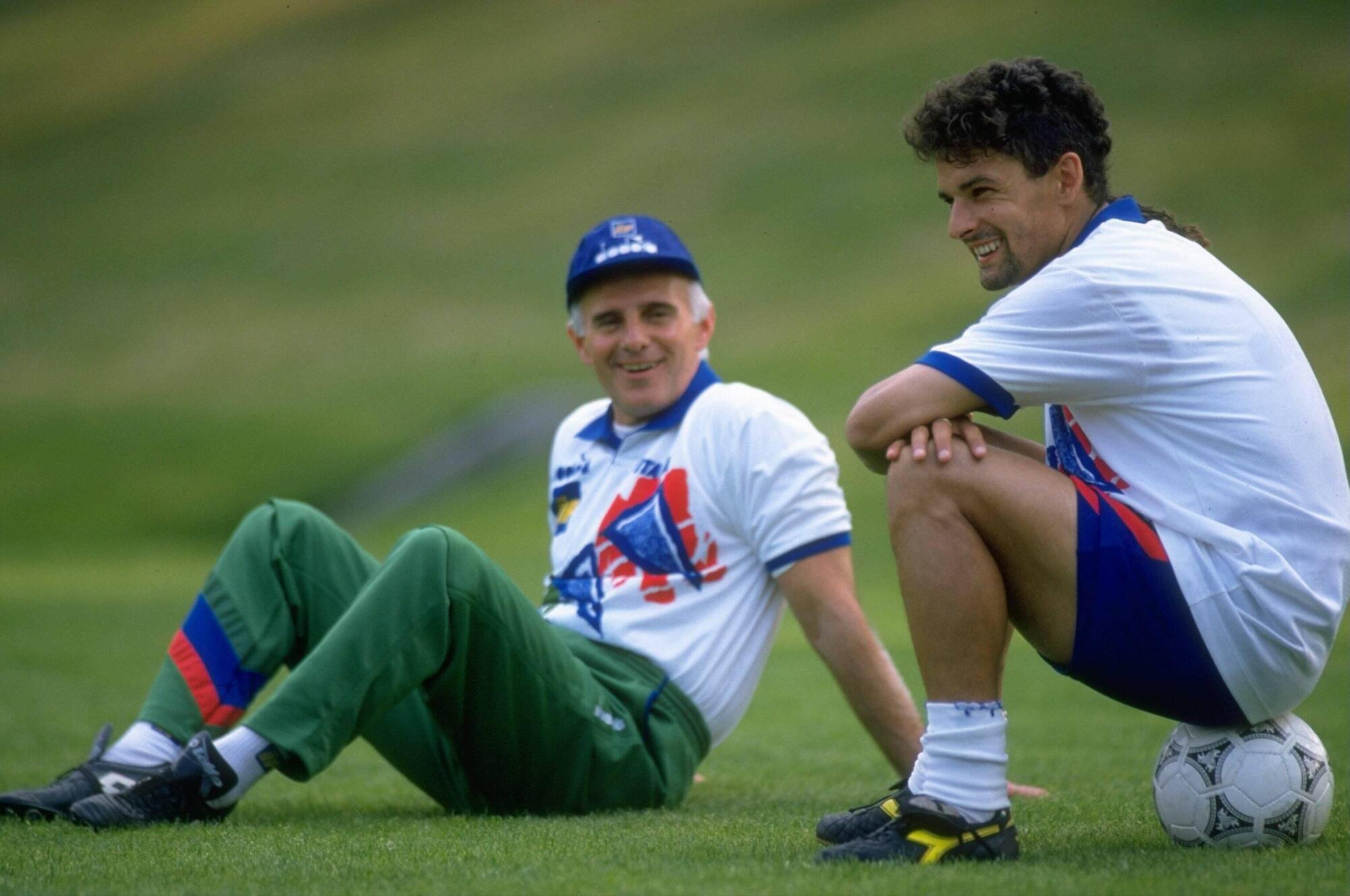 Roberto Baggio e Arrigo Sacchi USA 94
