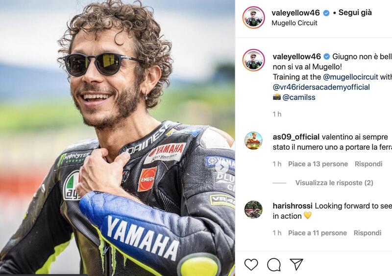 MotoGP. Valentino Rossi: &quot;Giugno non &egrave; bello se non si va al Mugello&quot;