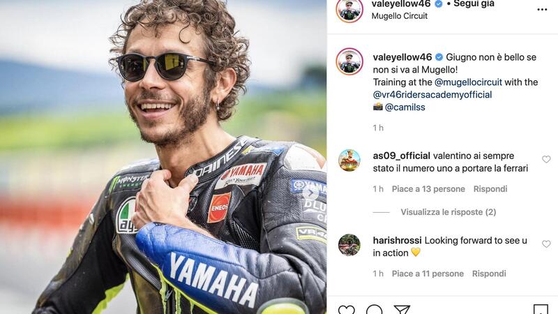 MotoGP. Valentino Rossi: &quot;Giugno non &egrave; bello se non si va al Mugello&quot;