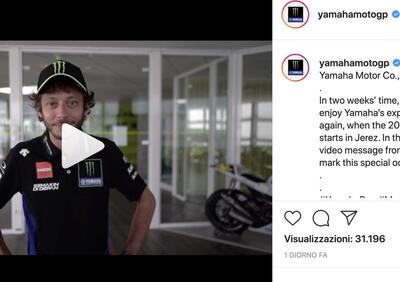 Valentino Rossi fa gli auguri a Yamaha: Un giorno speciale! [VIDEO]