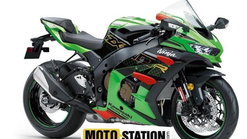 Kawasaki Ninja ZX-10 R 2021: il rendering che la vede con le appendici aerodinamiche 