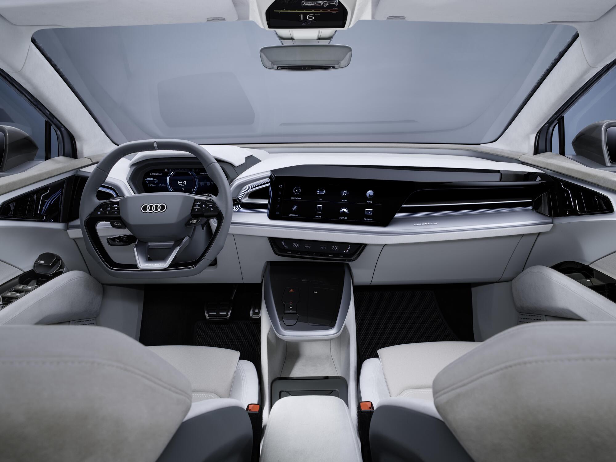 Audi Q4 Sportback e-tron concept interni