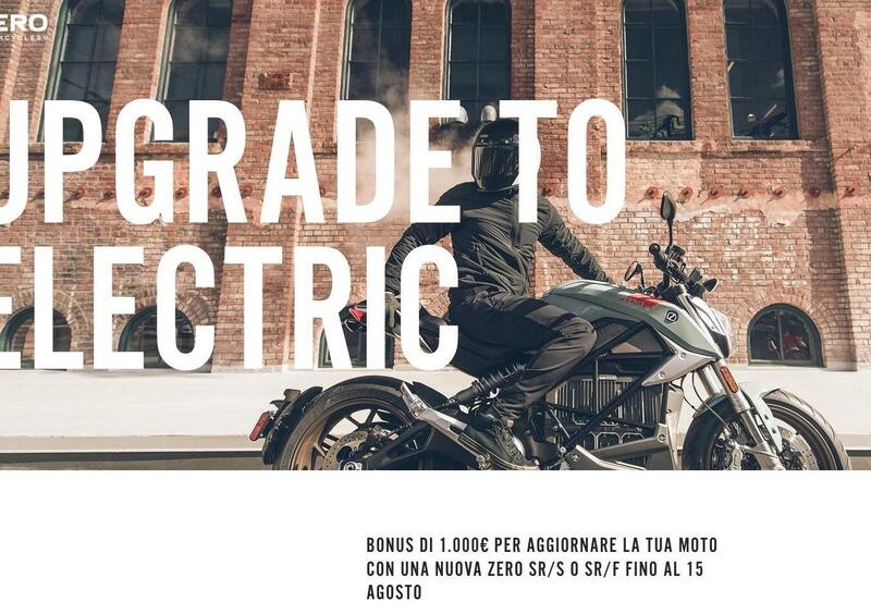 Zero Motorcycles, 1.000 &euro; di bonus per passare all&#039;elettrico