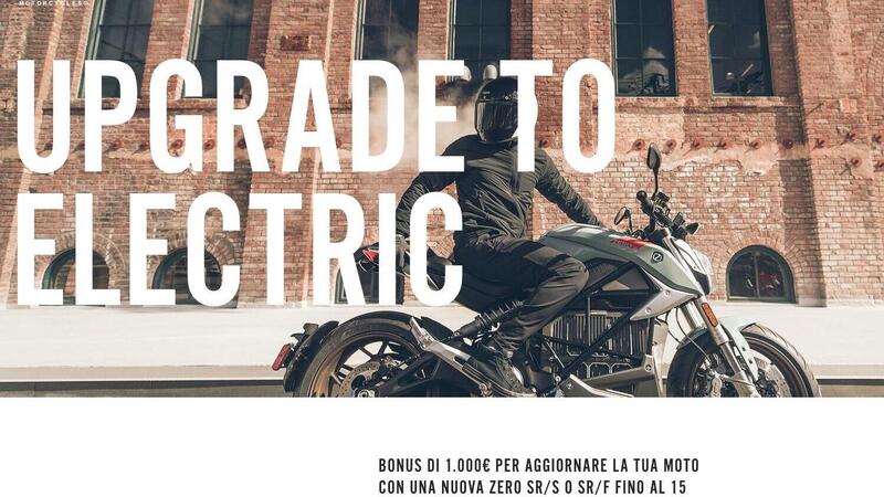 Zero Motorcycles, 1.000 &euro; di bonus per passare all&#039;elettrico