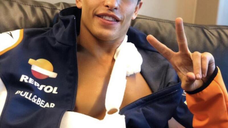 MotoGP a Jerez. Le condizioni di Marc Marquez: "Frattura totale dell'omero con possibile interessamento del nervo radiale"