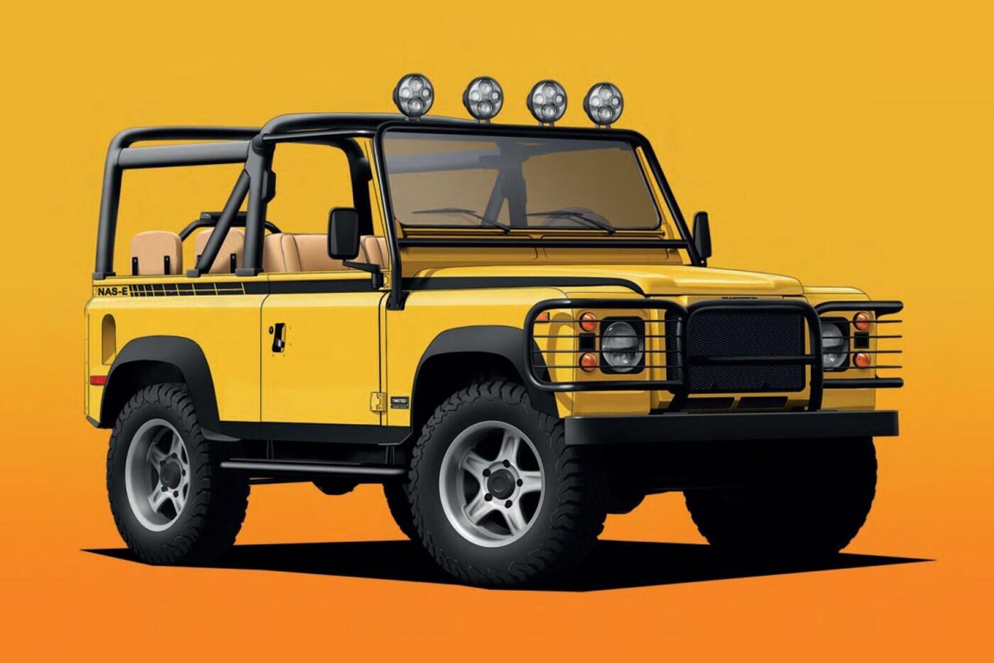twisted automotive electric land rover defender 90 NAS-E 3