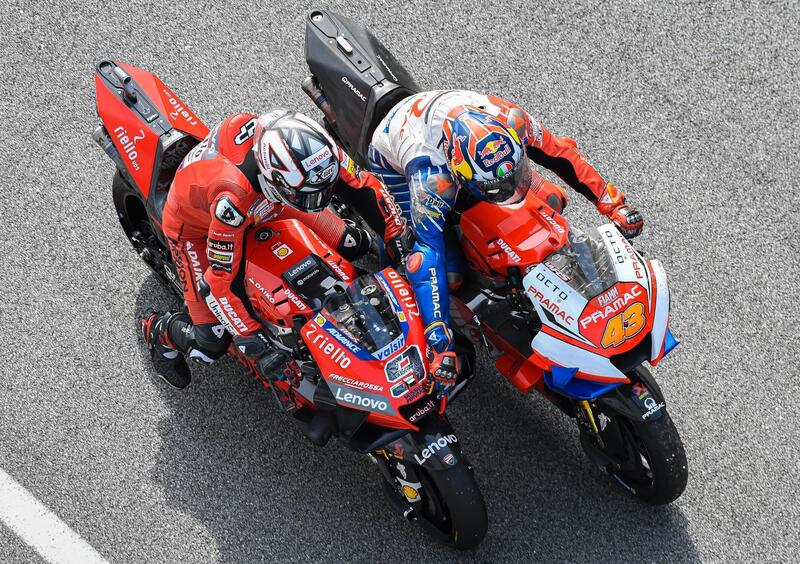 MotoGP. Ducati: la chiave &egrave; nel freno posteriore. Lo dicono i dati di Pecco Bagnaia