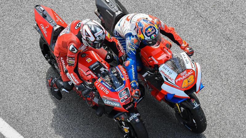 MotoGP. Ducati: la chiave &egrave; nel freno posteriore. Lo dicono i dati di Pecco Bagnaia