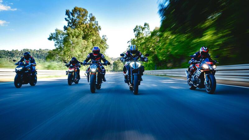 Comparativa Hypernaked: Tuono V4 vs Streetfighter V4S vs Z-H2 vs SuperDuke 1290R vs Brutale 1000RR