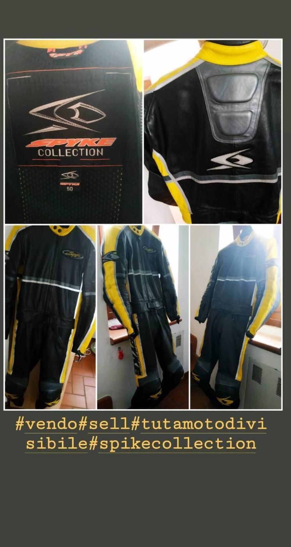 Tuta Divisibile SPIKE COLLECTION NERA-GIALLA Spyke (6)