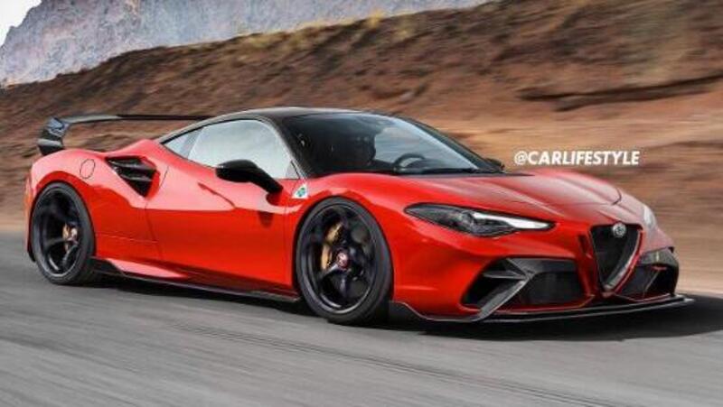 Alfa Romeo: della supercar a motore centrale per ora c&#039;&egrave; solo il render