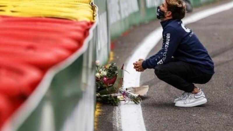 Spa-Francorchamps: Gasly rende omaggio all&rsquo;amico Hubert al Raidillon [FOTO]