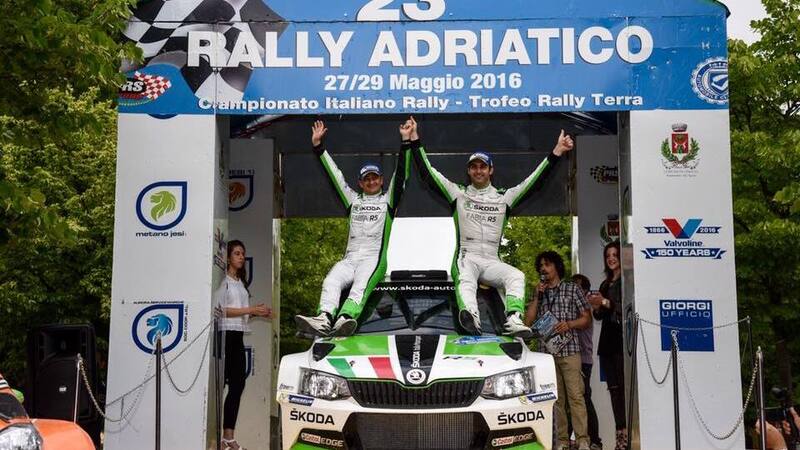 CIR 2016. Rally Adriatico. &Egrave; Scandola e d&rsquo;Amore (Skoda) x4